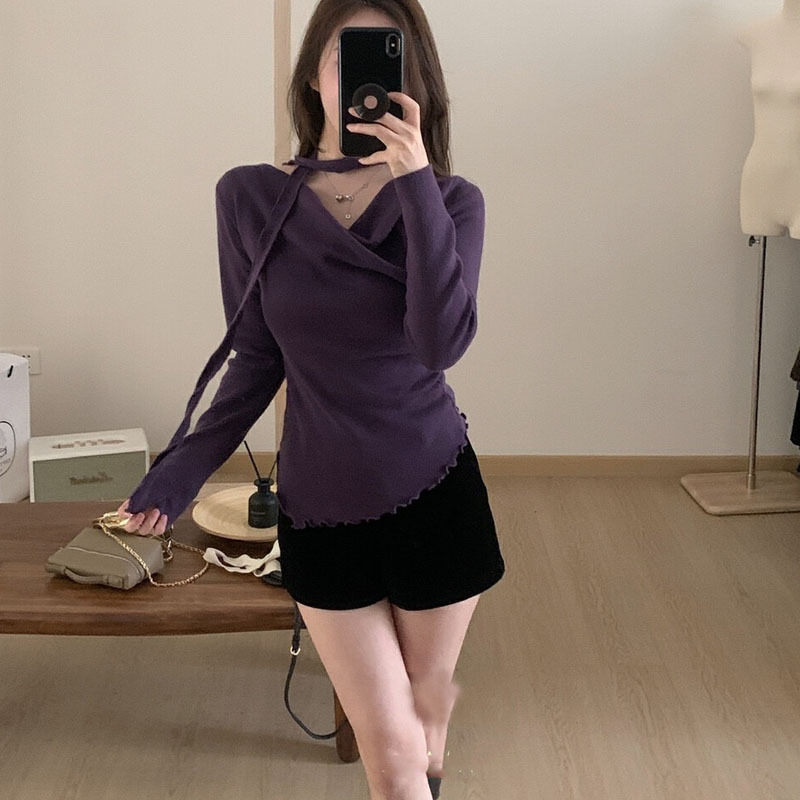 2024 Autumn Pure Desire Sweet Girl Wave Design Sweater Women's…
