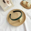 Demi-season knitted non-slip headband with pigtail, retro hair accessory, South Korea, french style, wholesale