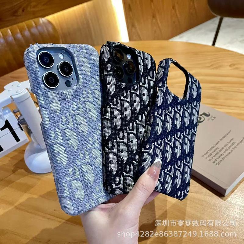 ヨーロッパとアメリカのトレンディなブランド iPhone16 携帯電話ケース ハーフパック 15promax 生地刺繍 13 Apple 13MINI に適しています。|undefined