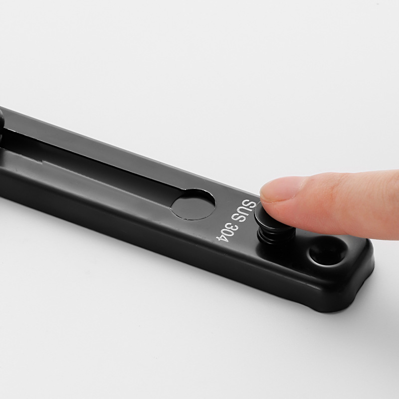 Thickened 304 stainless steel anti-theft chain, no drilling hotel chain link, secure door chain, safety door link, door latch