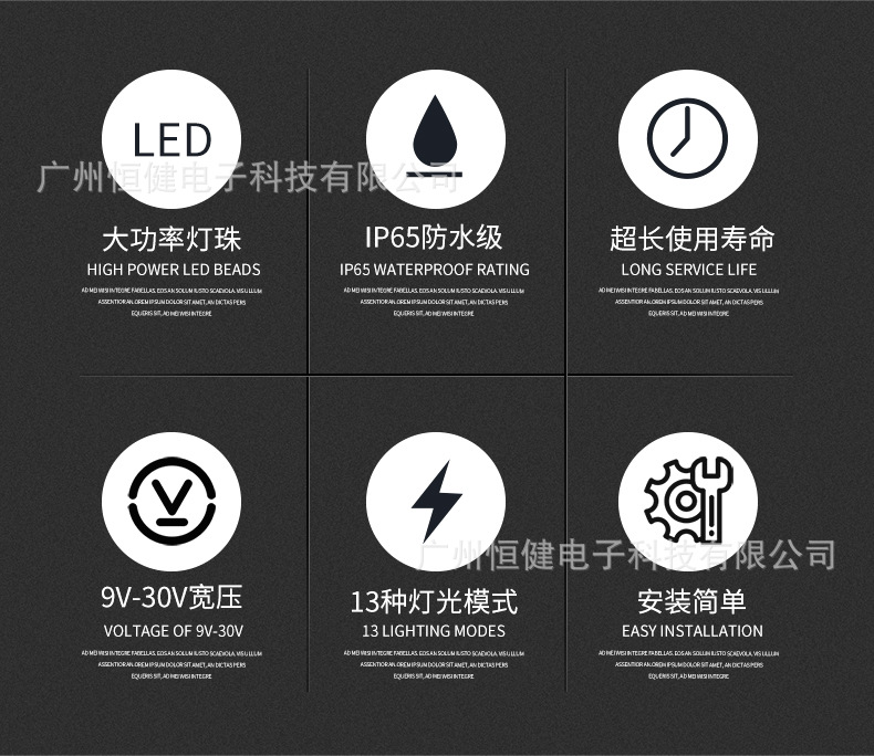 Recommend COB roof light flash bumper light car truck engineering rescue vehicle roadblock signal light LED warning light
