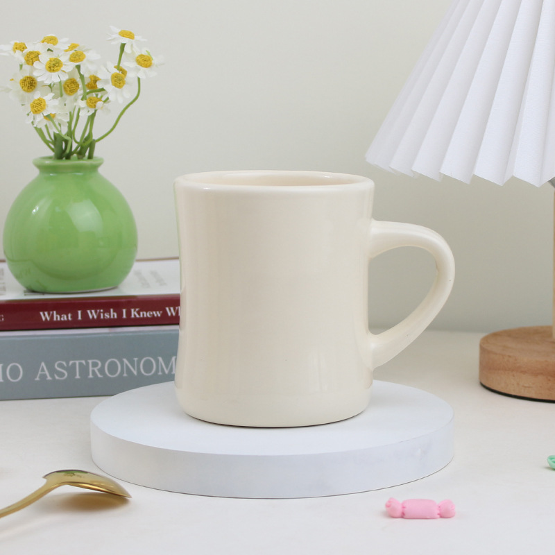 Taza de oso de crema francesa casera Taza de cerámica de mano taza de café de oficina de gran capacidad taza de agua