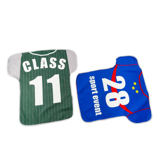 Sportswear Lycra Towel Wholesale Fiber Print Rally Towel Soccer Fan Support Sports Event Trade Towel