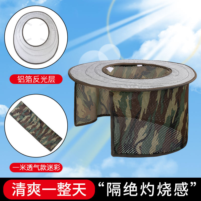Casco solar de verano visor solar sitio de construcción visor solar permeable sombrero visor cortina gran檐al