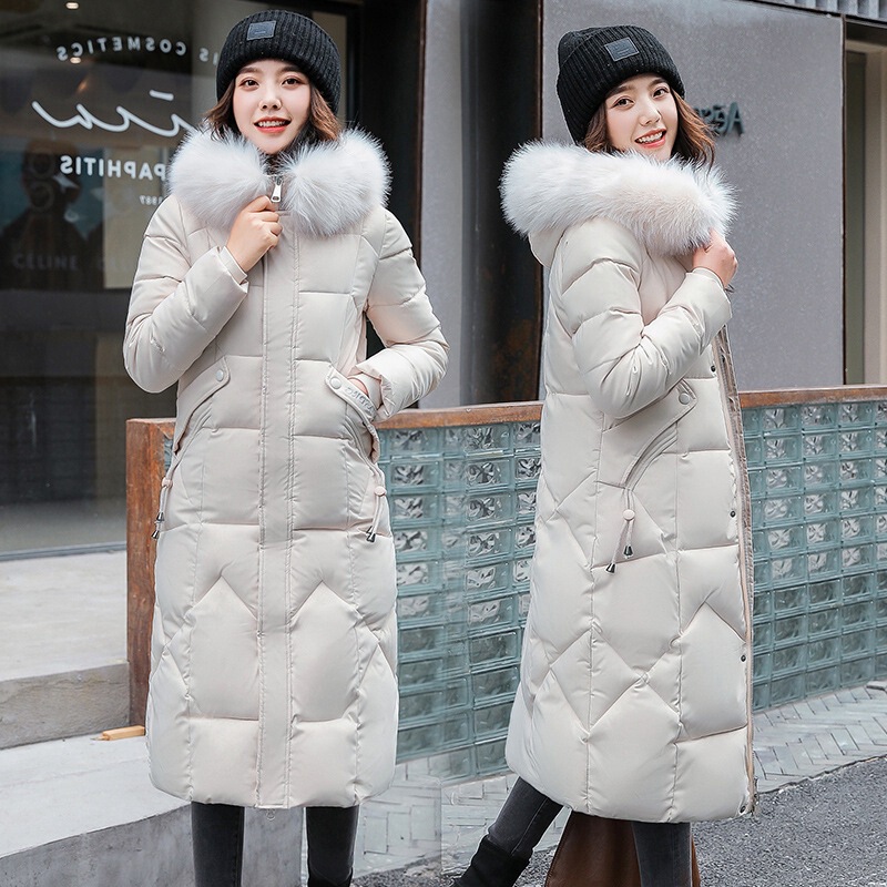 Russian Slim Fit Cotton Jacket 2025 New Women's Winter Coat Korean Version Mid-Length Thickened Cotton Jacket Russian Slim Fit Cotton Jacket 2025 New Women's Winter Coat Korean Version Mid-Length Thickened Cotton Jacket