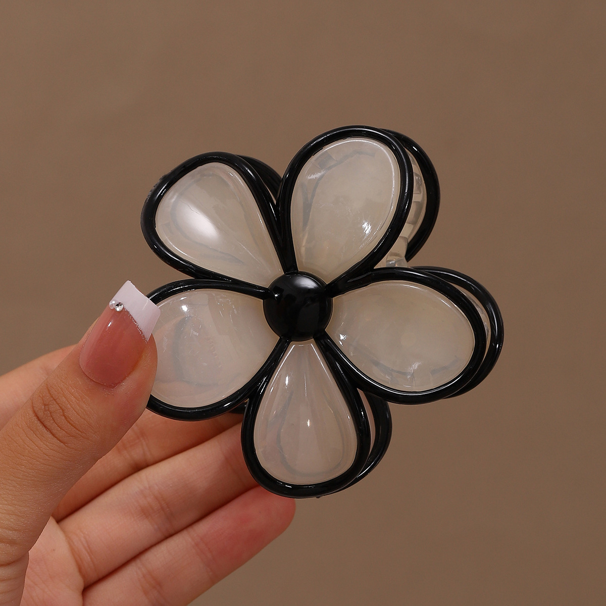 Huevo flor broca de pelo grande empalme dulce diaria textura tierna versátil retró placa de cabello adornamiento de cabello nueva flor coreana