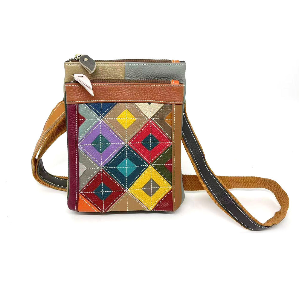 Handgenähte Handytasche Umhängetasche Für Damen_voghion.com