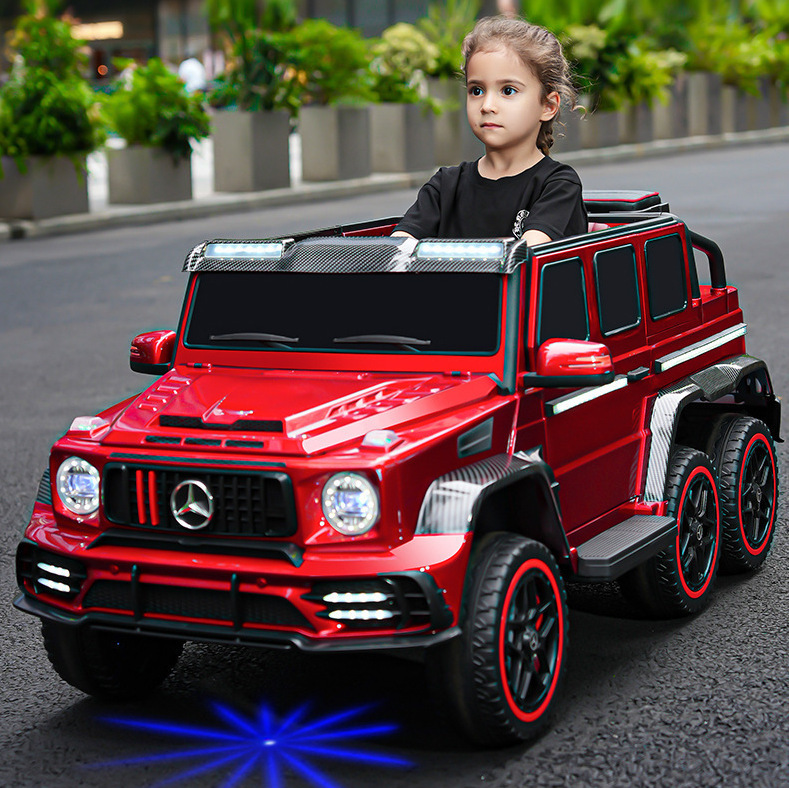 子供の電気自動車の六輪のオフロード車の赤ちゃんのおもちゃの車は大人の男の子に乗ることができます。|undefined