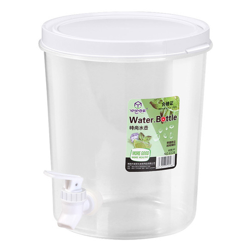 Plastic cold kettle faucet household refrigerator cold brew juice cold kettle high temperature resistant kitchen storage storage bucket