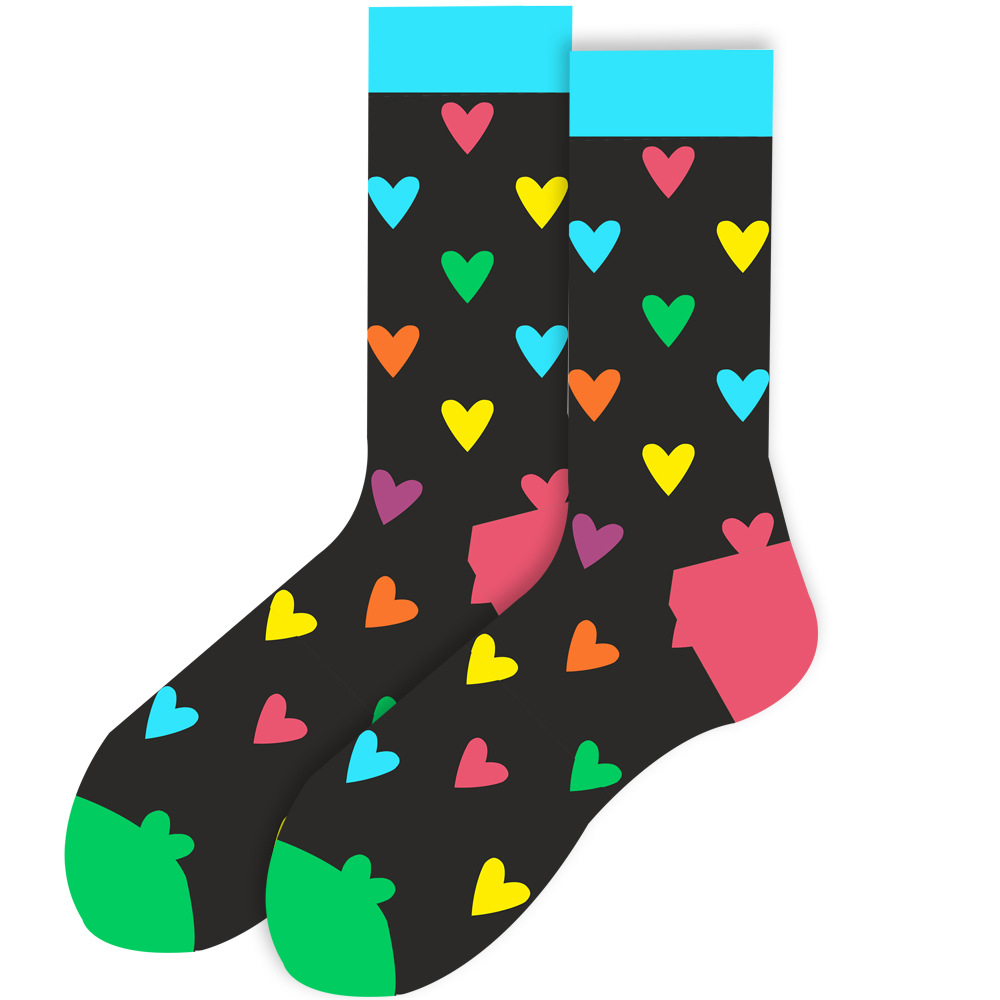 Cute, Sweet Style 20 Pairs Cute Sweet Women's Heart Shape Polyester Cotton Polyester Crew Socks