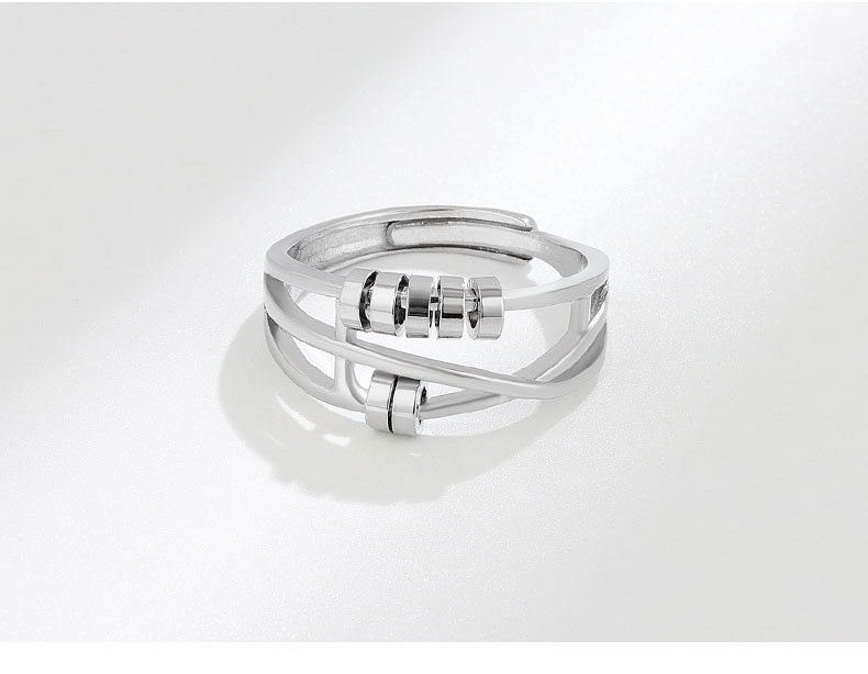 1 Piece Lady Flower Copper Plating Zircon Womenu0027S Open Ring