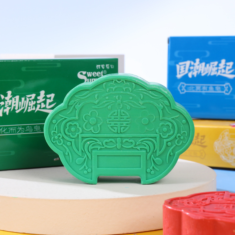 Chinese-style scented soap, suitable for showering, bathing, and face washing, with a long-lasting fragrance, trendy and fashionable, for both men and women, couple's edition, wholesale.