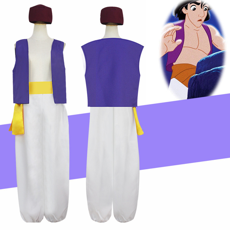 One Thousand and One Nights Aladdin Magic Lamp Prince Cosplay Costume Halloween Dropshipping