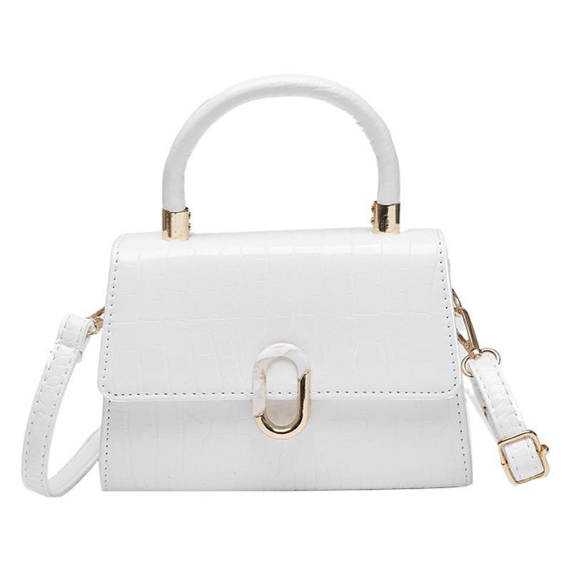 Bolsos de Mujer 2025, Nuevo Bolso Cruzado, Bolso de Mano Cuadrado Pequeño, Bolso Versátil, Bolso de Hombro Individual para Mujer, Bolso Kelly con Estampado de Cocodrilo