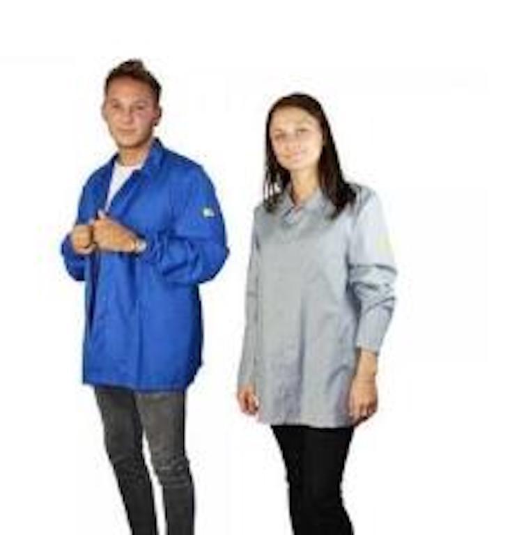 工厂直发低价无尘室洁净室防静电电子车间TC大褂短款-长袖批发滏