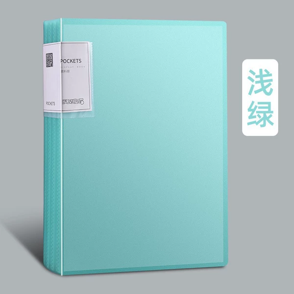 1 transparent light green 1 book