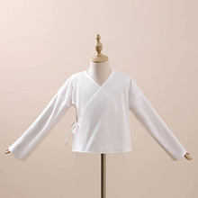 儿童汉服男童女童加绒中衣保暖加厚唐装古装演出服一体绒内搭秋冬