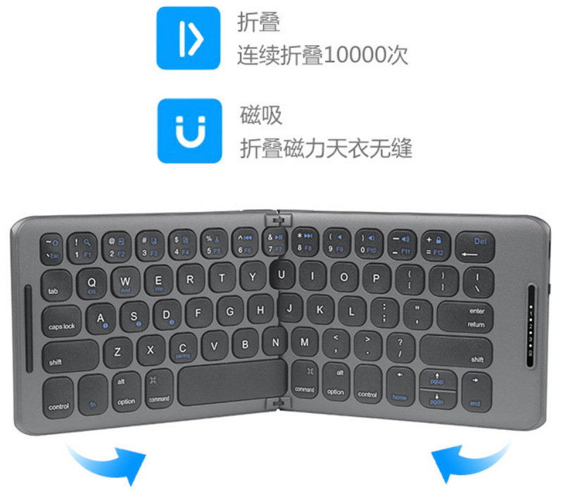 Factory new B088 two folding seamless splicing portable keyboard US Broadcom Bluetooth phablet keyboard
