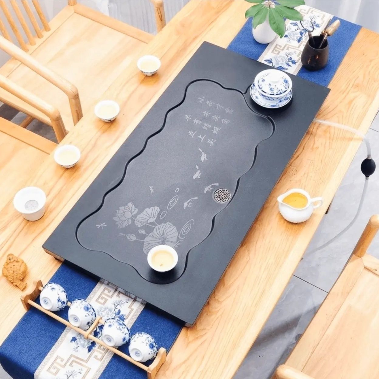 부조 [차잉어+연꽃] 60*37m