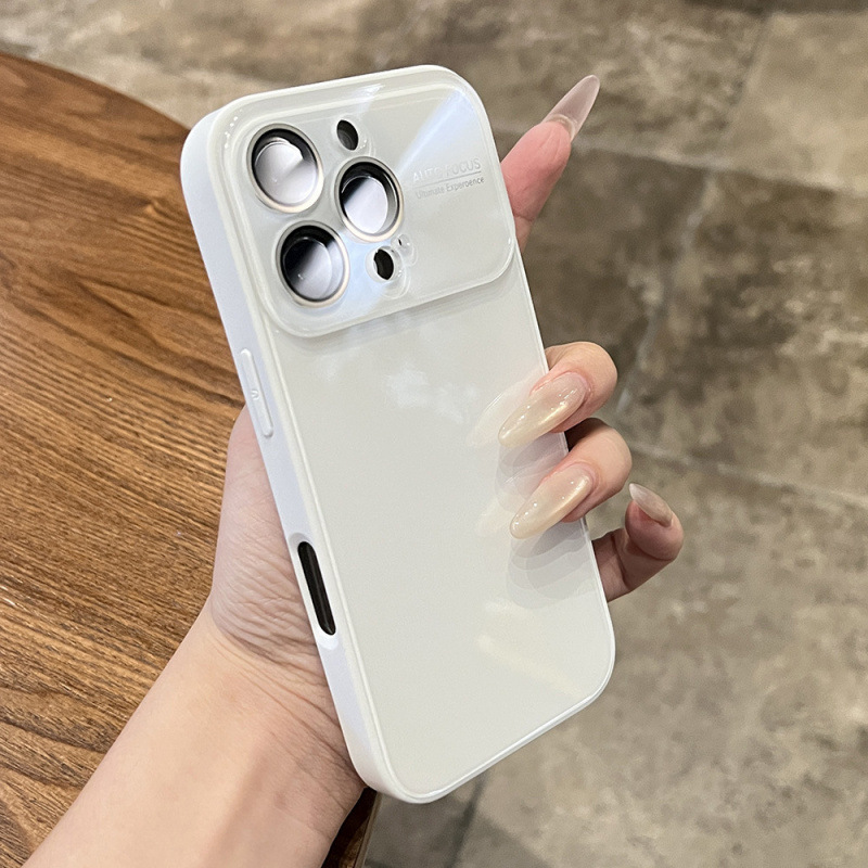适用iPhone17PROMAX手机壳苹果16冰感超薄玻璃壳15防摔14保护套13|undefined