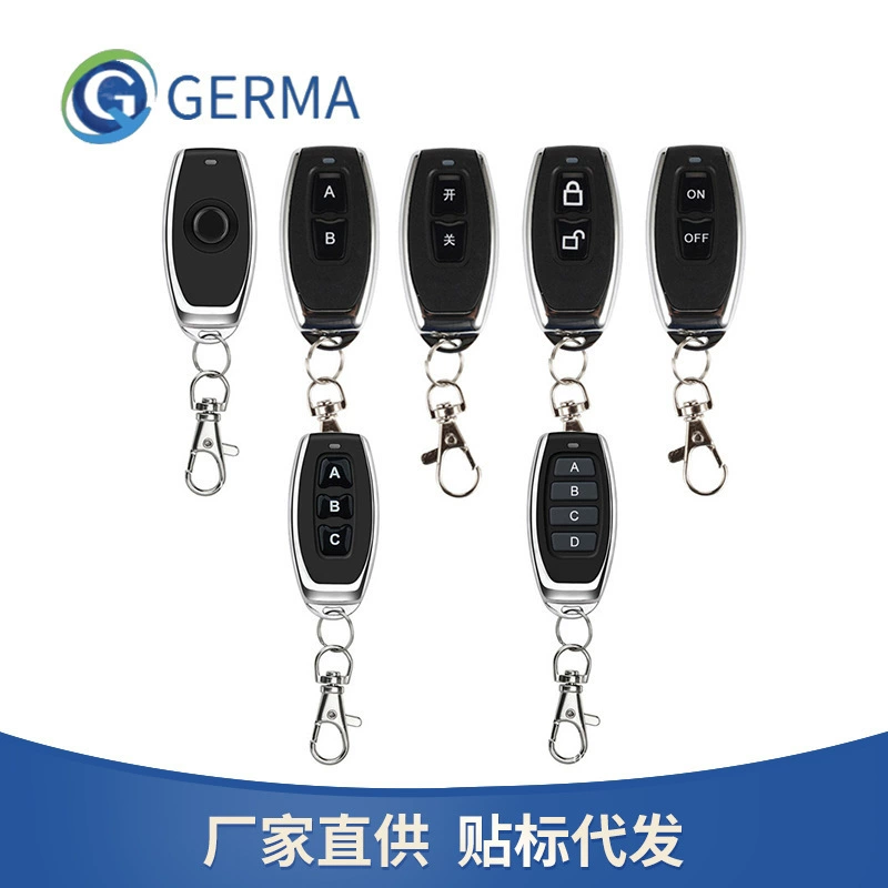 433 м металлический четырехкнопочный электромобиль противоугонное устройство контроль доступа раздвижная дверь охранная сигнализация FM регулируемый пульт дистанционного управления