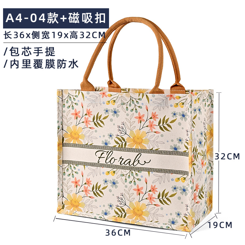 A4 - 04 + hebilla de succión magnética; tamaño; lona