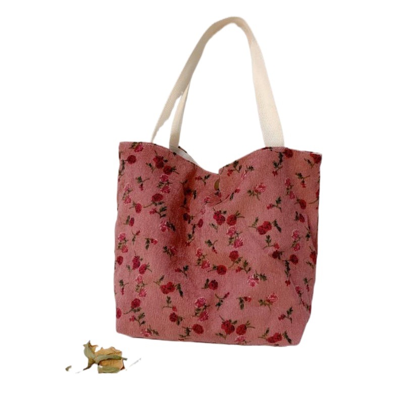 Elegante otoño nuevo retro artístico bolsa de tela bolso de las mujeres bolso de pana bolsa de almuerzo bolsa de embrague bolsa de la momia