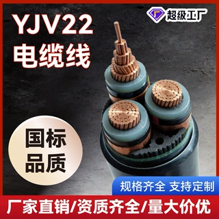 YJV国标纯铜阻燃2 3 4 5芯10 16 25 35平方室外工程电力电线电缆