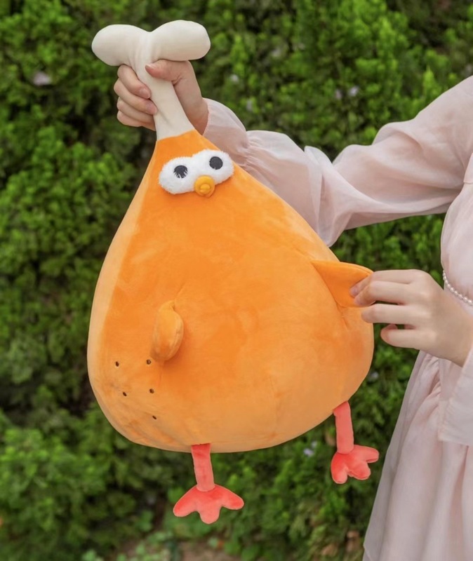 かわいい漫画ひよこ公仔ハンバーグ鶏人形脚脚全シリーズソフト萌えぬいぐるみ女の子誕生日プレゼント|undefined