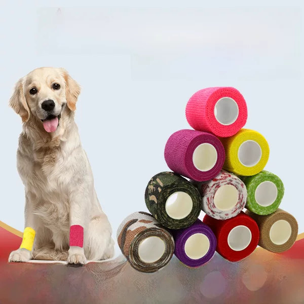 Pet Bandage Self-Adhesive Bandage Dog Toe Elastic Non-Woven Tape Sports Protective Gear Accessories Elastic Bandage