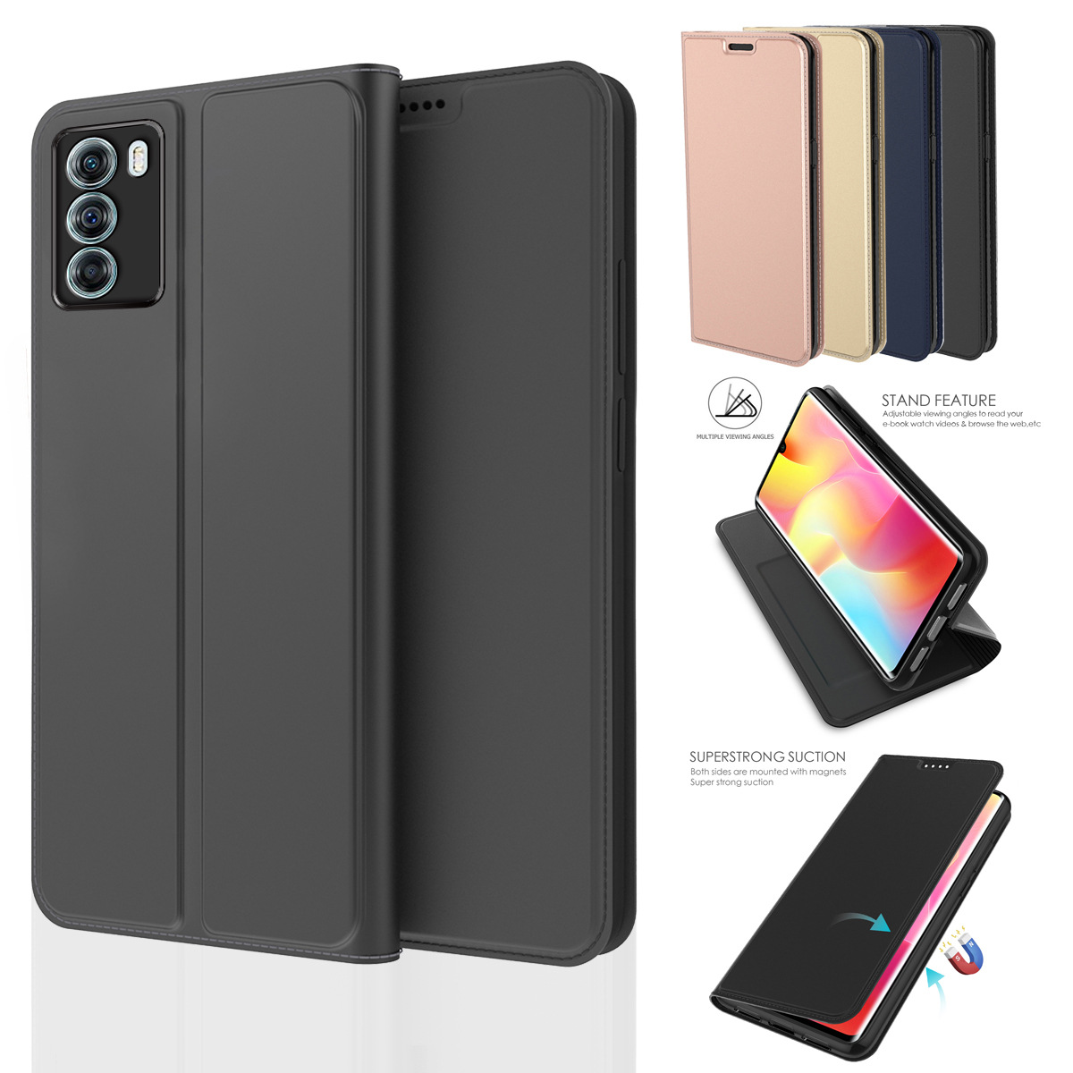 For Motorola wholesale anti-fall Motorola Moto edge S30 mobile phone holder pu protective leather case