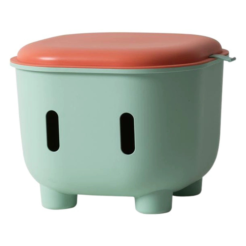 [Hedou Y] Пластиковый табурет для хранения Сидячий Многофункциональный табурет для хранения Бытовой детский табурет для хранения игрушек