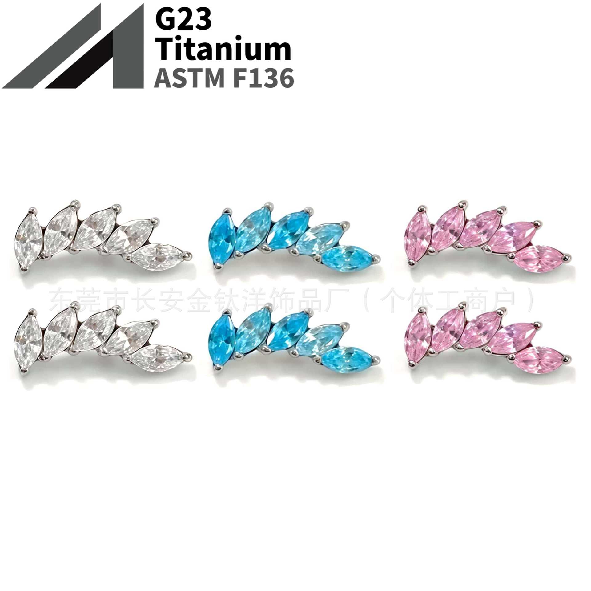 16G labret stud size and finish detail