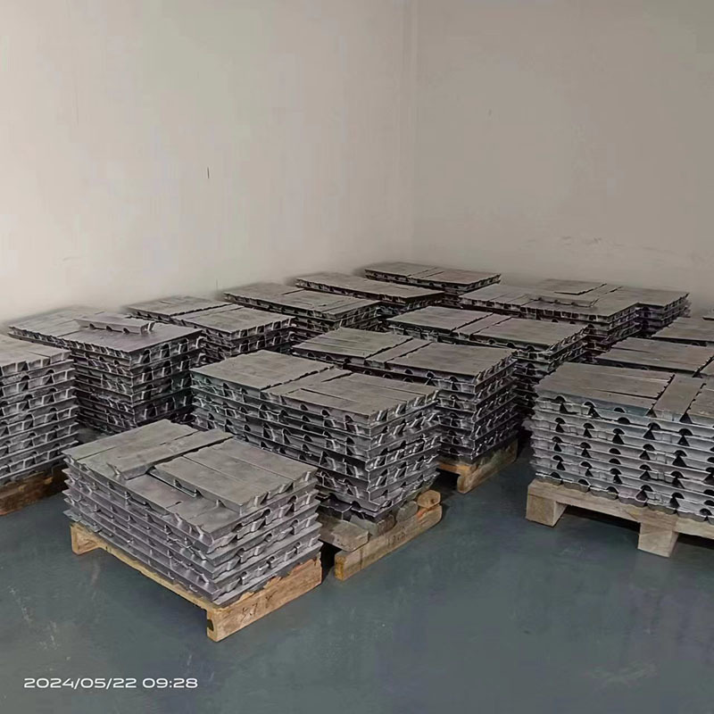 厂家直销铅锡合金6号料 蓄电池铅板阳极铅锑锡合金 高锑12%铅锭