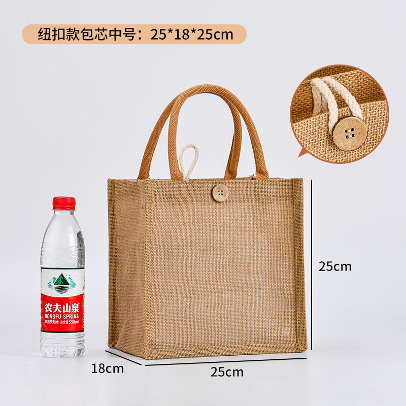 麻袋現物卸売りdiy黄麻レジ袋環境保護麻布手提げ袋麻布バッグ印刷ロゴ|undefined