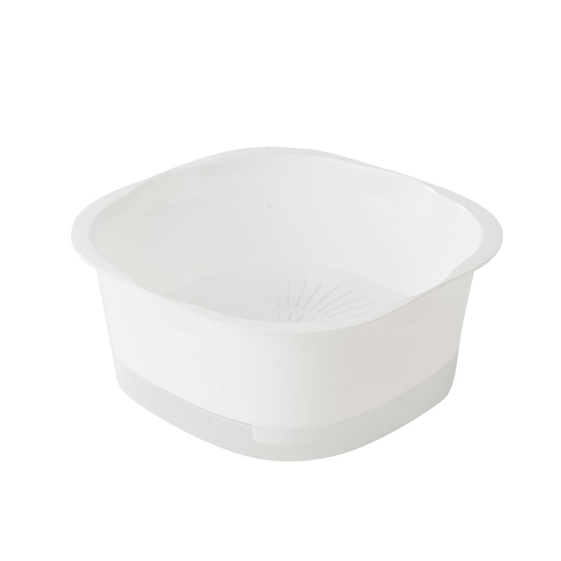 Cesta de drenaje cuadrada Cesta de verduras de cocina Cesta de frutas gruesas para lavar verduras