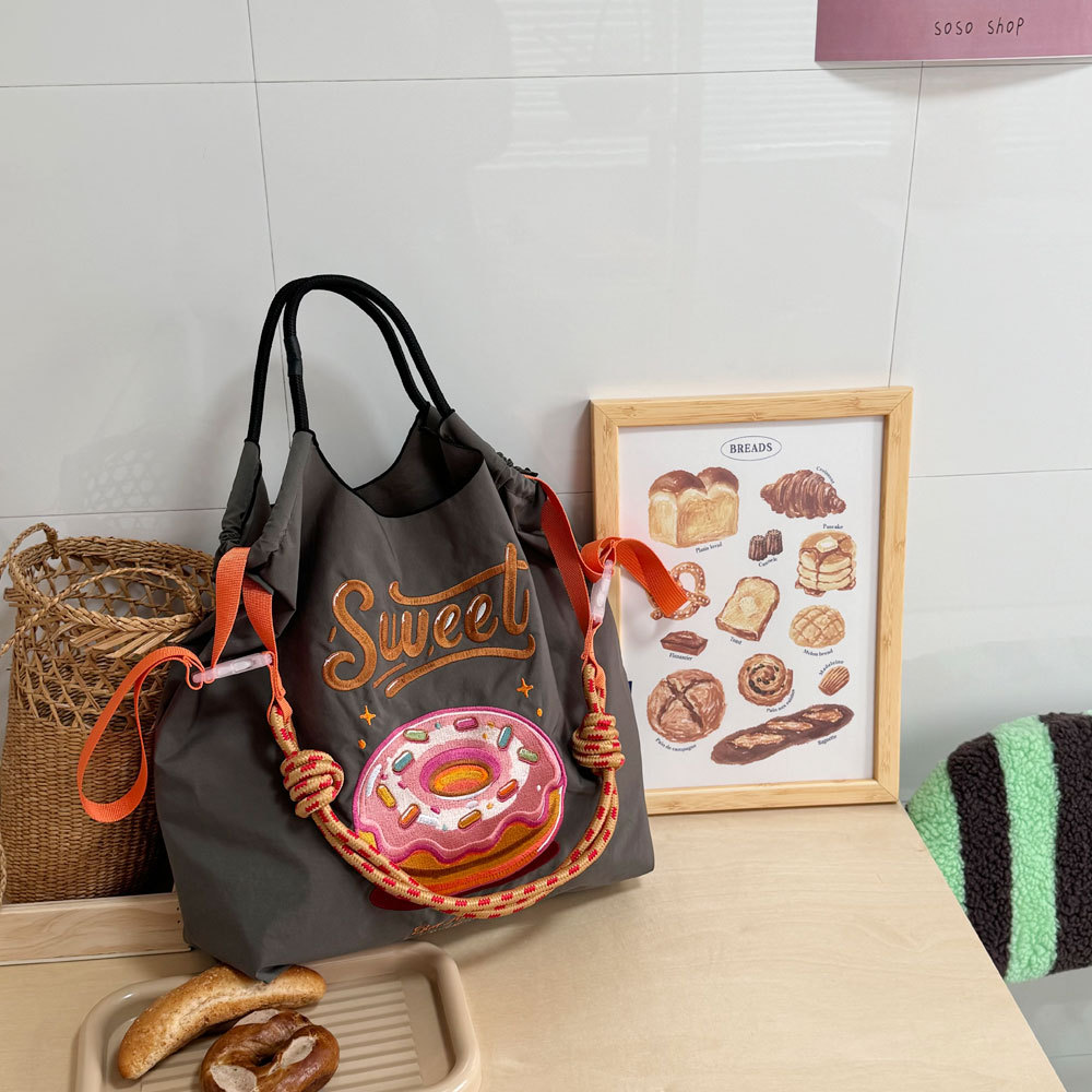 맛있는 회색 도넛 (스트랩 없음)