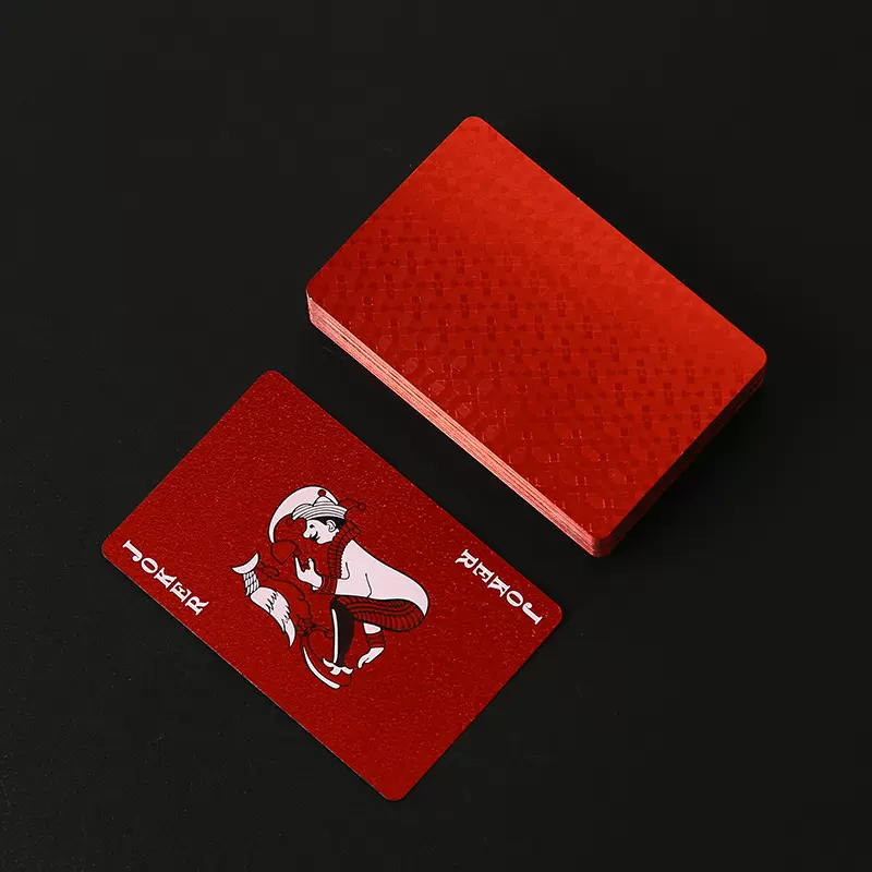 金箔黑金卡牌定 制塑料扑克牌pvc防水耐磨斗地主娱乐棋牌桌游