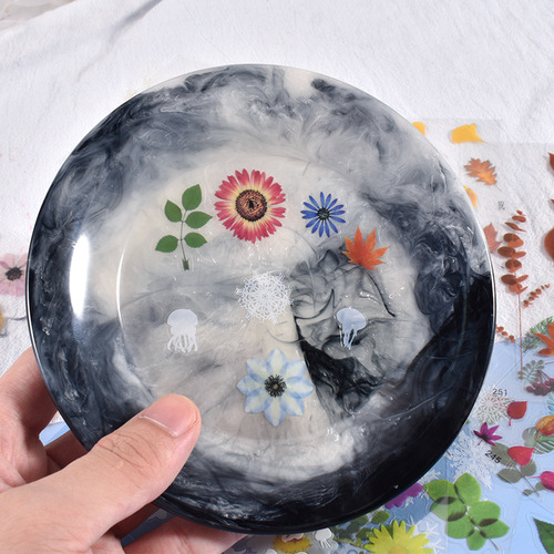 Poppy diy crystal glue mold variety of flower material sticker glue material glue filler