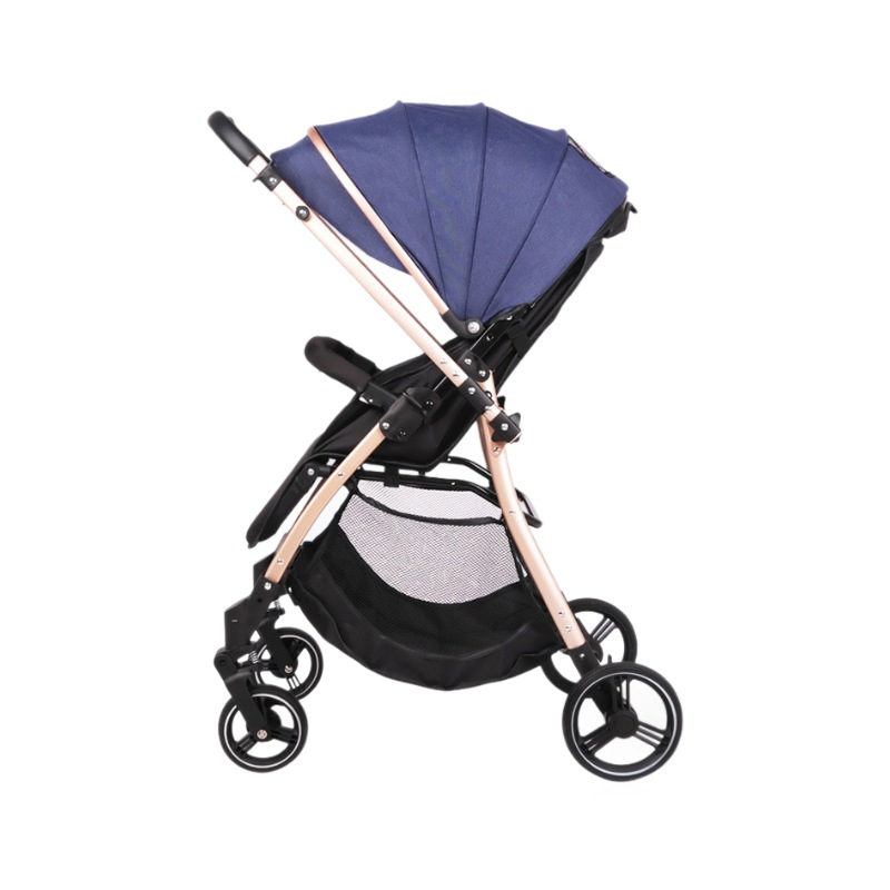 Cochecito de bebé puede sentarse y mentir cochecito ligero cochecito plegable portátil de dos vías implementación cochecito de bebé