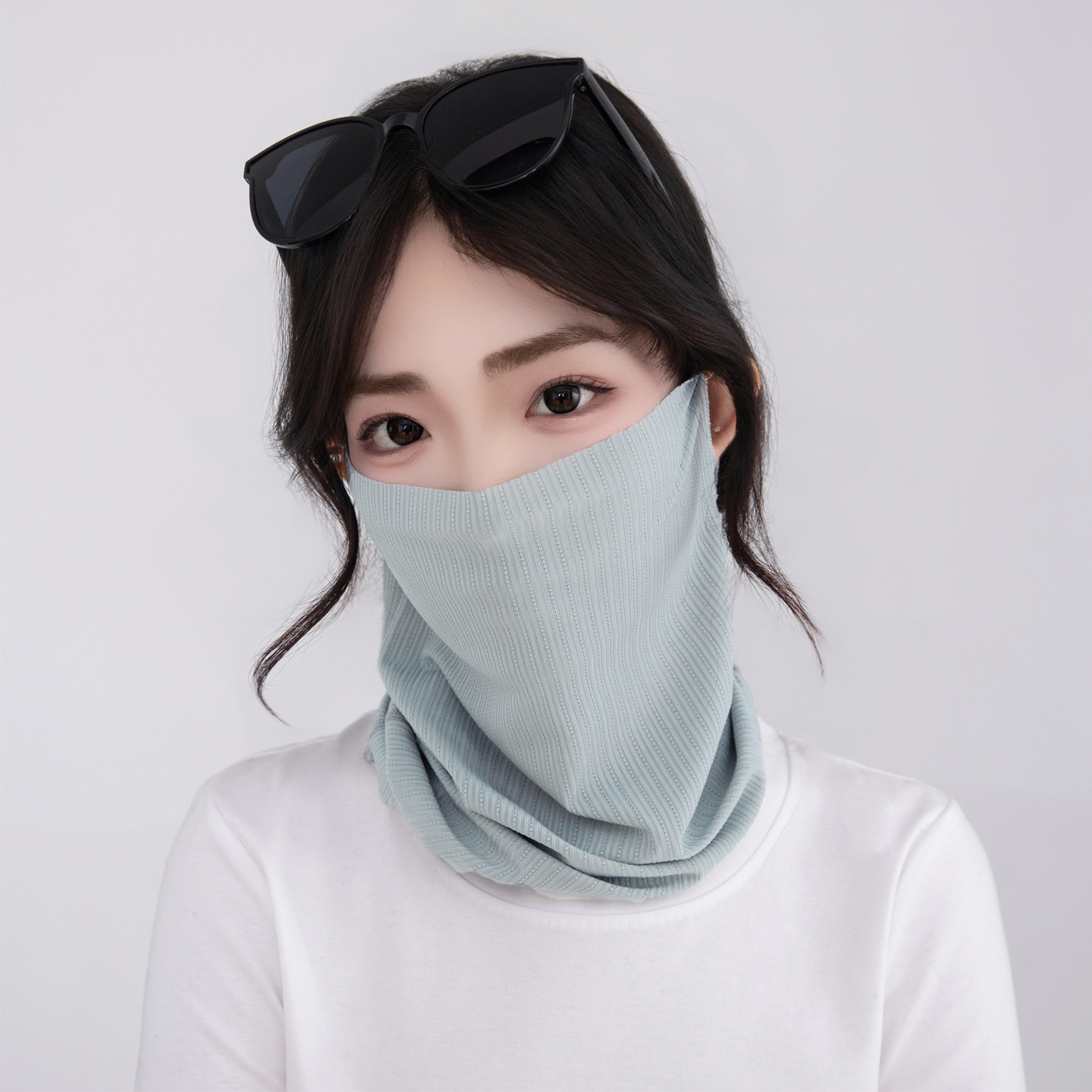 Desert anti-sand face mask for men, summer face cover, neck protector, ice silk sunscreen mask, sports hiking face mask