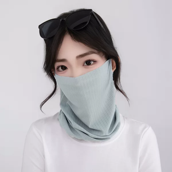 Desert anti-sand face mask for men, summer face cover, neck protector, ice silk sunscreen mask, sports hiking face mask