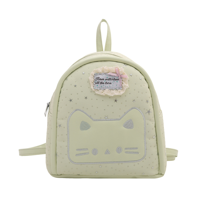 2026 nueva universidad estampada estrella mini mochila de estudiantes niña caricatura gato mochila pequeña