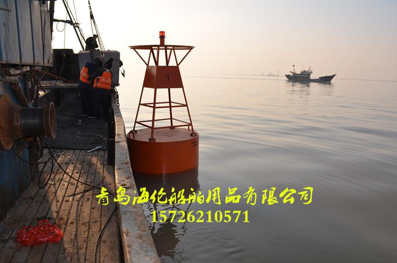 海洋监测综合浮标钢制圆柱体浮标防撞设施海洋航道