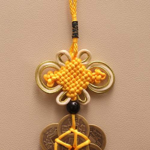 Manufacturer wholesale Wu Di coin pendant, Wu Di money eight smooth plum money mouth opening copper gourd door hanging ornament decoration