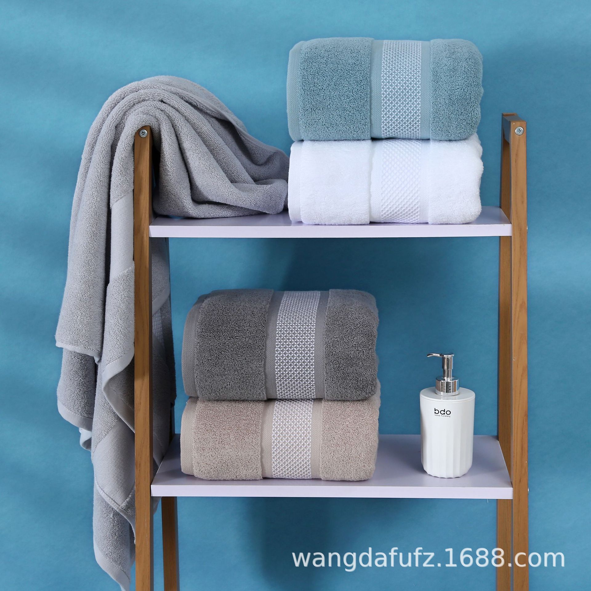 (2개) FIVE STAR HOTEL CLASS A XINJIANG COTTON BATH TOWEL 목화 흡수 빠른 건조 두꺼운 남성과 여성 호텔 대형 랩 타월 자수 LOG
