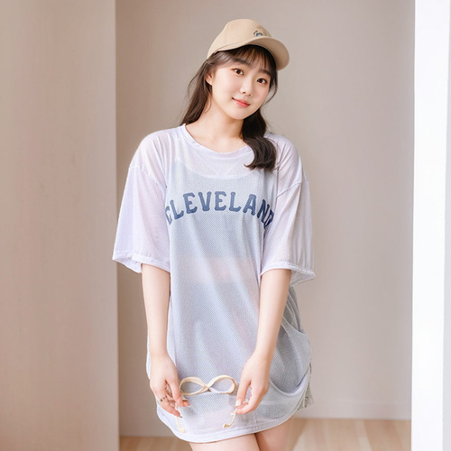 Ladies' Conservative Three-Piece Swimsuit Set for Students, Plus Size with Cover-up, for Hot Springs, Slimming, Wholesale