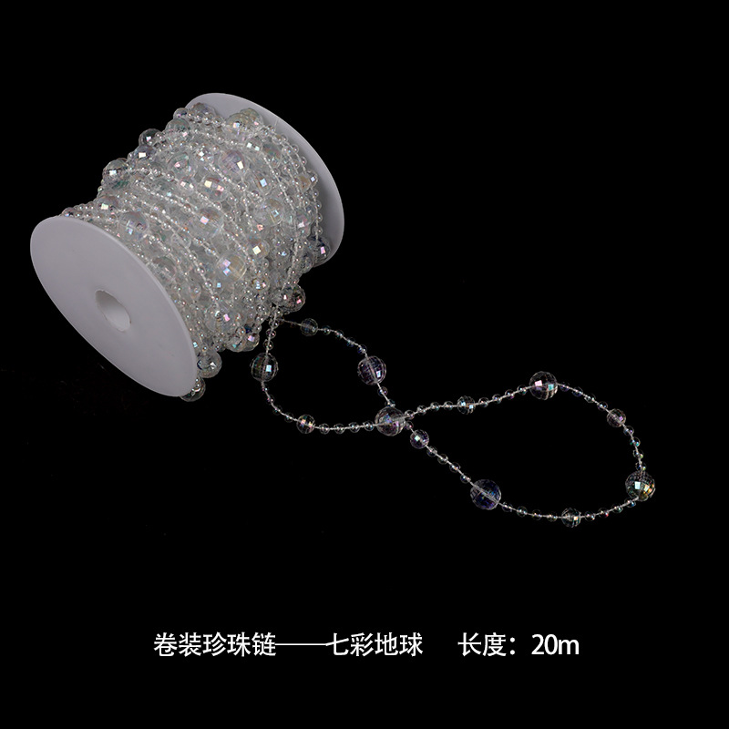 Tang de qixi ramo de perlas decorativas material DIY fijo decoraciones florales cadena de perlas