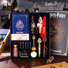 Genuine Harry Potter Fire Paint Seal Head Retro Wax Grain Seal Magic Academy Creative Gift Fire Paint Gift Box