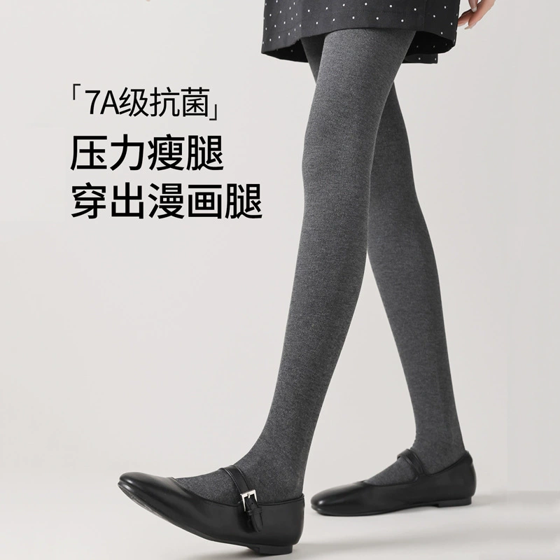 Autumn thin leggings, demi-season trousers, black warm tights, fitted, high waist, wholesale